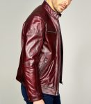 Claret Red Maxim Men’s Leather Jacket (1)